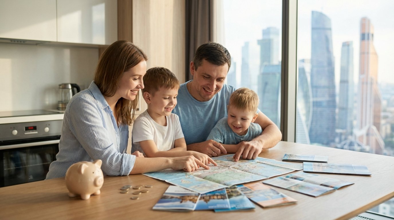 Как накопить на отпуск всей семьёй: пошаговый план